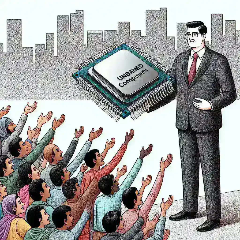 "Imagem de representantes do governo durante o lançamento do Programa de Inclusão Digital, onde são distribuídos chips gratuitos para acesso à internet."