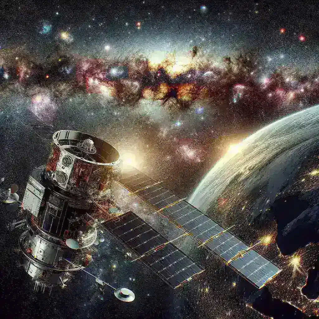 "Imagem do satélite cósmico divulgado pelo Observatório Vera Rubin, mostrando detalhes impressionantes do espaço em alta resolução."