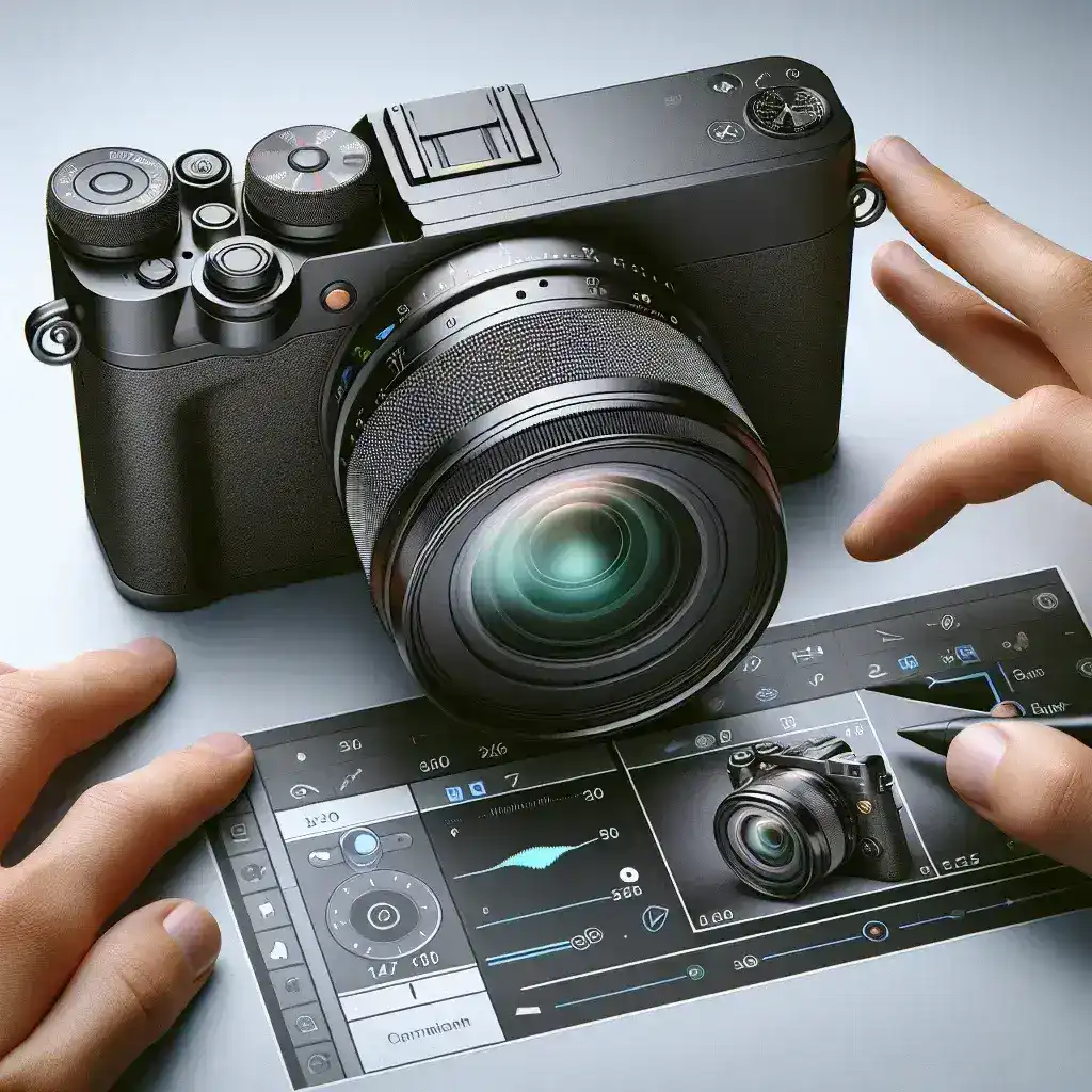 "Canon EOS M50 III camera showcasing its sleek design and advanced features, highlighting instant editing software capabilities for photographers."