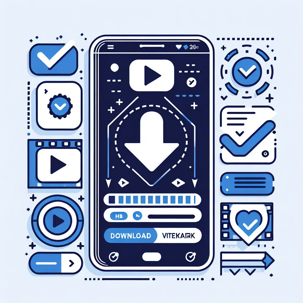 "Guia completo para baixar vídeos do TikTok sem marca d'água - ilustração mostrando etapas simples e dicas para download fácil e rápido."